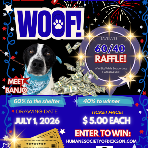 Red, White, and Woof Raffle
