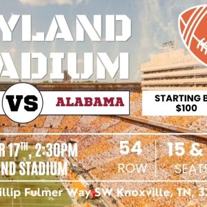 UT vs Alabama Football Game - Ticket Auction